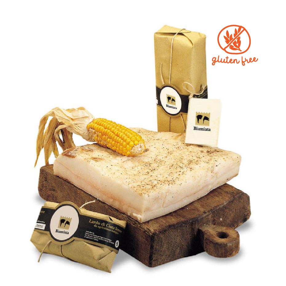 CINTA SENESE LARD approx. 500 gr Italian handcrafted products